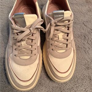 Cole Haan Cream and Tan Athletic Shoes